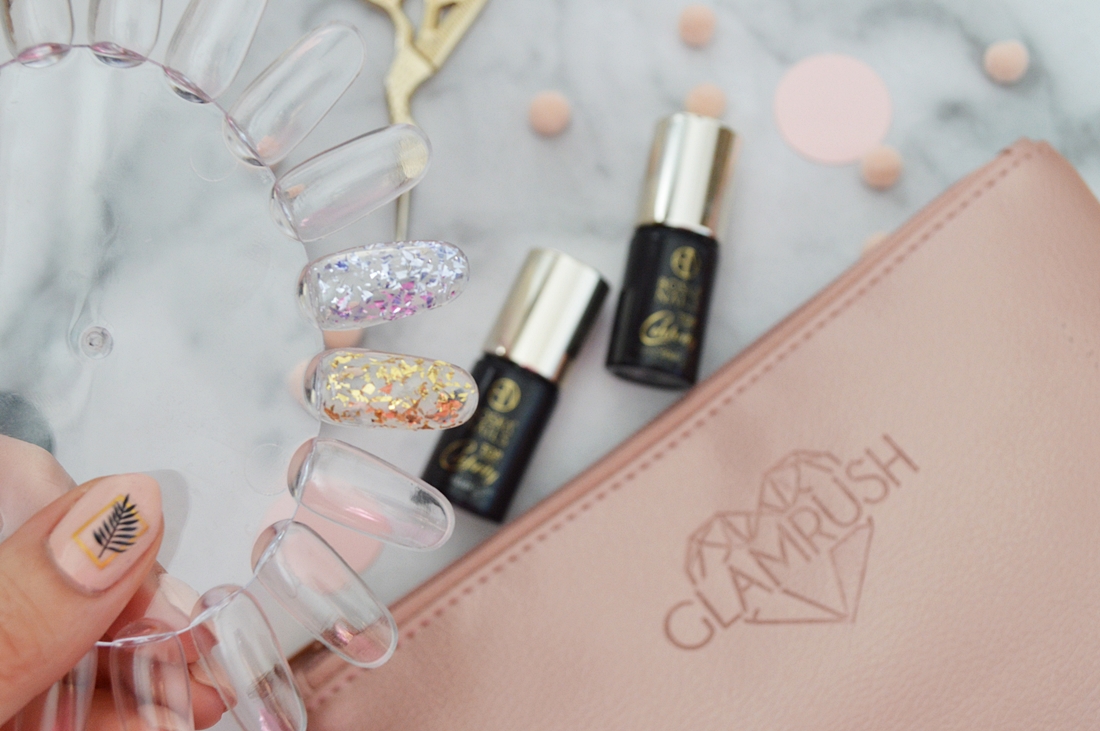 top celebrity boska nails top z kawałkami folii